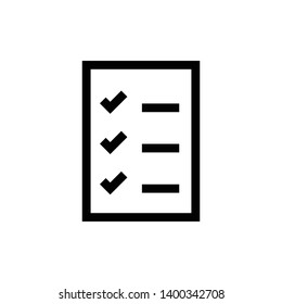 Checklist Vector Icon Design Template