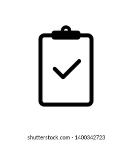 Checklist Vector Icon Design Template