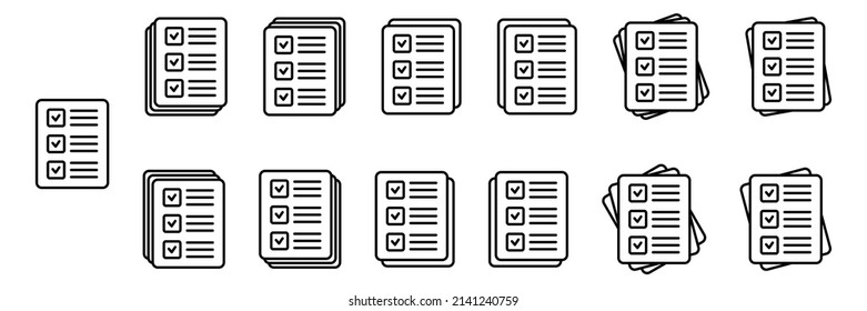 Icono de vector de lista de verificación. Icono de documento, ilustración de negocio aislada en fondo blanco para diseño gráfico y web.