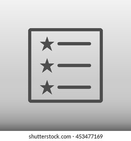 Checklist Vector Icon Illustration