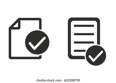 Checklist vector icon. Illustration isolated for graphic and web design.