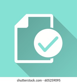 Checklist vector icon. Illustration isolated for graphic and web design.