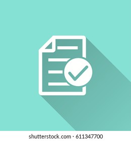 Checklist vector icon. Illustration isolated for graphic and web design.