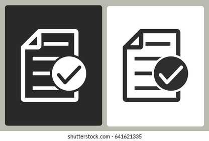 Checklist vector icon. Illustration isolated for graphic and web design.