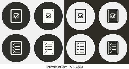Checklist vector icon. Illustration isolated for graphic and web design.