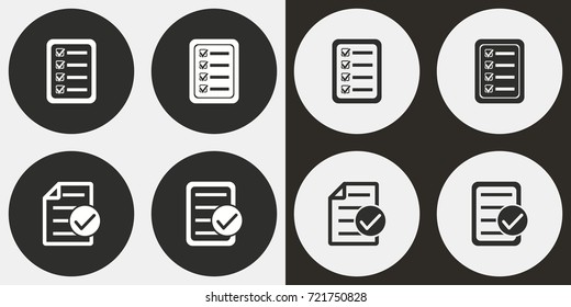 Checklist vector icon. Illustration isolated for graphic and web design.