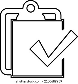 checklist vector icon illustration on white background..eps
