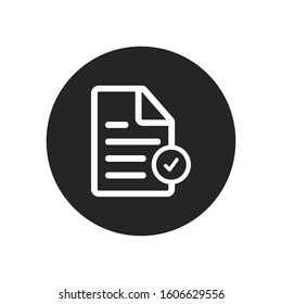 Checklist vector icon in modern design style for web site and mobile app