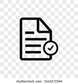 Checklist vector icon in modern design style for web site and mobile app