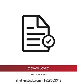 Checklist vector icon in modern design style for web site and mobile app