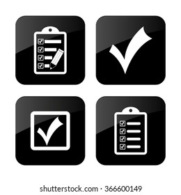 checklist  - vector icon; set