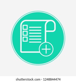 Checklist vector icon sign symbol