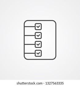 Checklist vector icon sign symbol