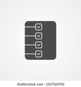 Checklist vector icon sign symbol