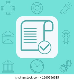 Checklist vector icon sign symbol