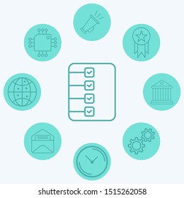 Checklist vector icon sign symbol