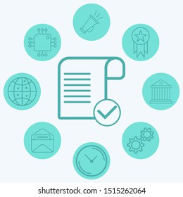 Checklist vector icon sign symbol