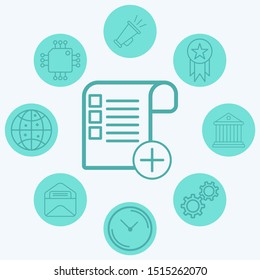 Checklist vector icon sign symbol