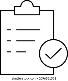 Checklist Vector icon which is suitable for commercial work

