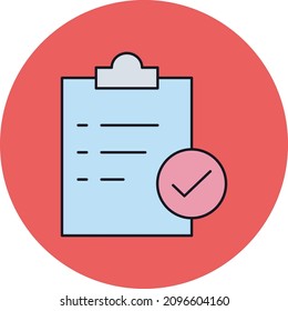 Checklist Vector icon which is suitable for commercial work

