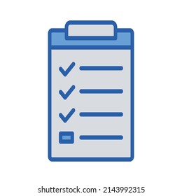 Checklist Vector icon which is suitable for commercial work and easily modify or edit it


