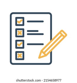 Checklist Vector icon which is suitable for commercial work and easily modify or edit it

