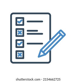 Checklist Vector icon which is suitable for commercial work and easily modify or edit it

