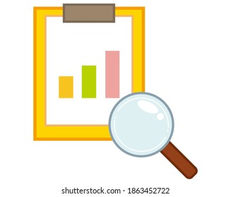 Checklist vector illustration.
Binder.　Stationery
