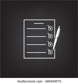 checklist, vector illustration