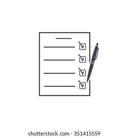 checklist, vector illustration