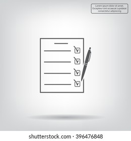 checklist, vector illustration