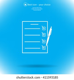 checklist, vector illustration