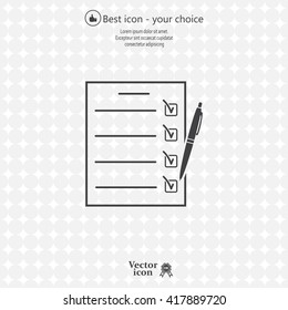 checklist, vector illustration