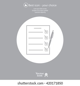 checklist, vector illustration
