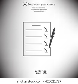 checklist, vector illustration