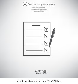 checklist, vector illustration