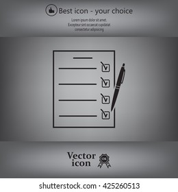 checklist, vector illustration