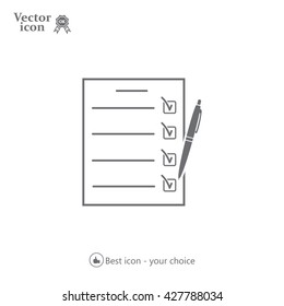 checklist, vector illustration