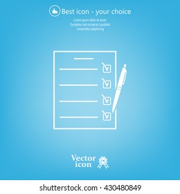 checklist, vector illustration