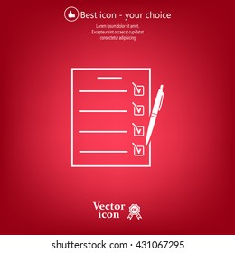 checklist, vector illustration