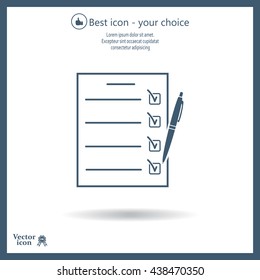 checklist, vector illustration