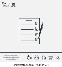 checklist, vector illustration