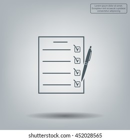 checklist, vector illustration