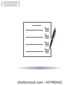 checklist, vector illustration