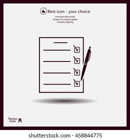 checklist, vector illustration