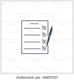checklist, vector illustration