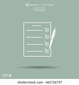 checklist, vector illustration