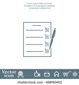 checklist, vector illustration