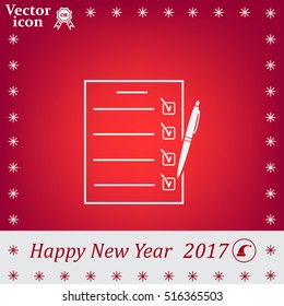 checklist, vector illustration