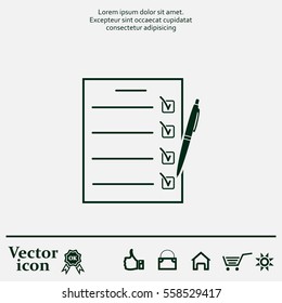 checklist, vector illustration